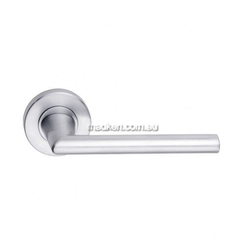 888-8 Door Handle Round Rose Pair