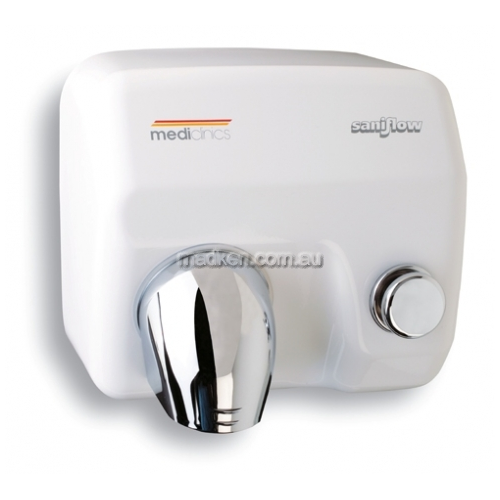 View E05 Hand Dryer Push Button details.