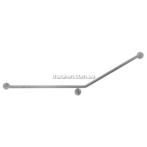View ANMB Toilet Grab Rail 30Degree 840mm x 700mm details.