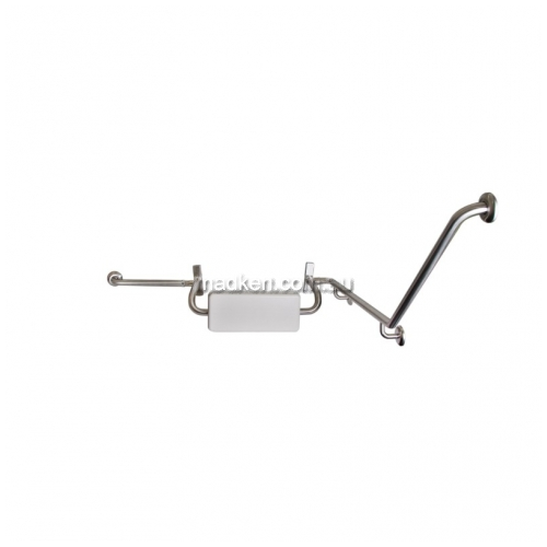 View Toilet Grab Rail Set with Padded Backrest 40 Degree details.