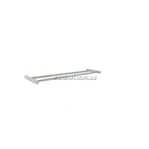 View ML6018 Double Towel Rail Round Mounting details.