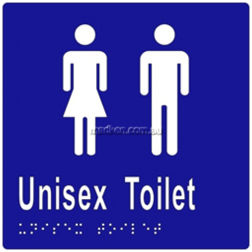 ML16211 Braille Sign Unisex Toilet Undivided