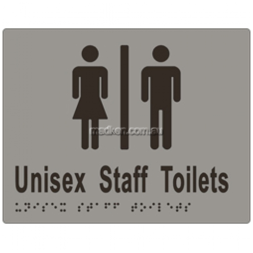 View ML16213 Braille Sign Unisex Staff Divided Toilets details.