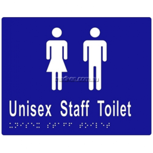 View ML16214 Braille Sign Unisex Staff Toilet Undivided details.