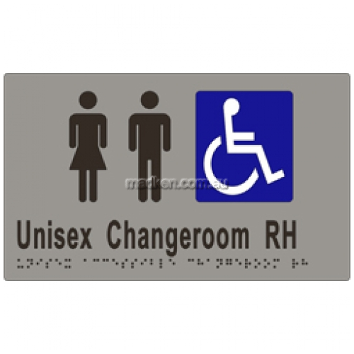 View ML16229 Braille Sign Unisex Accessible Changeroom RH Transfer details.