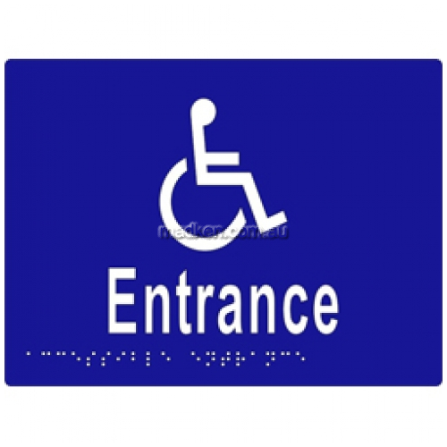 View ML16234 Braille Sign Accessible Entrance details.