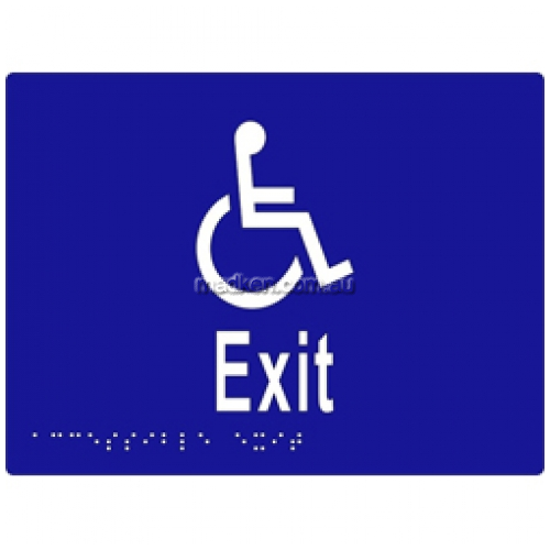 View ML16236 Braille Sign Accessible Exit details.