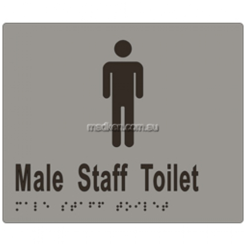 View ML16244 Braille Sign Male Staff Toilet details.