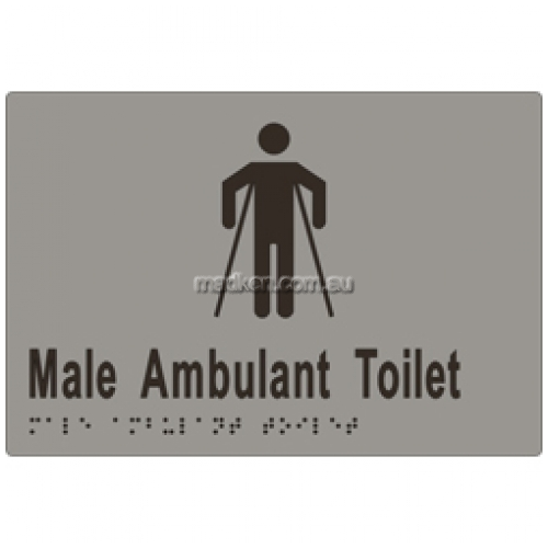 ML16246 Braille Sign Male Ambulant Toilet