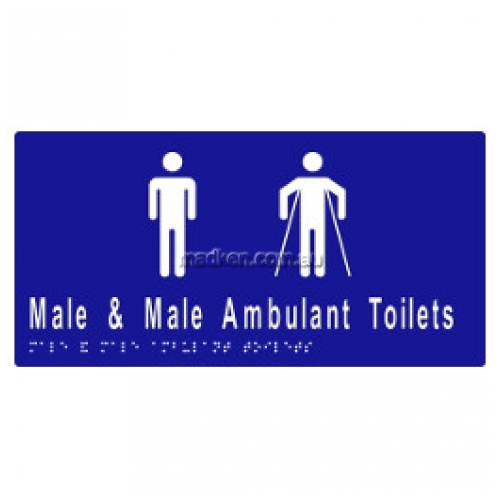 View ML16246A Braille Sign Male and Male Ambulant Toilet details.