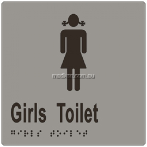 ML16263 Braille Sign Girls Toilet