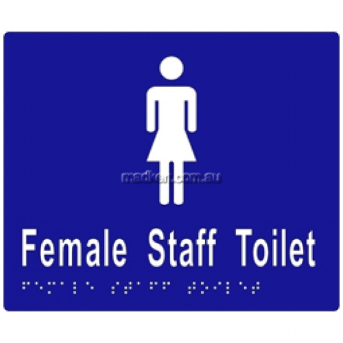 ML16264 Braille Sign Female Staff Toilet