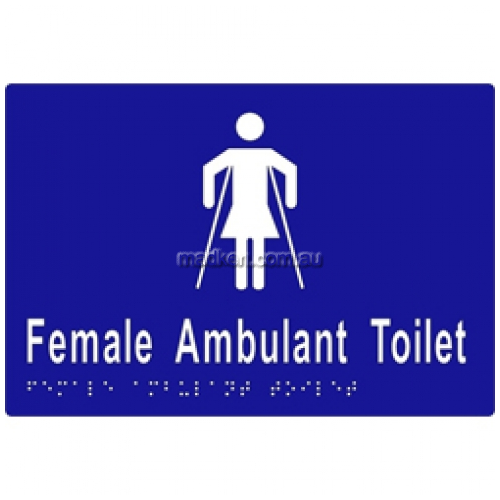 ML16266 Braille Sign Female Ambulant Toilet