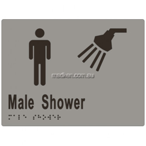 View ML16291 Braille Sign Male Shower details.
