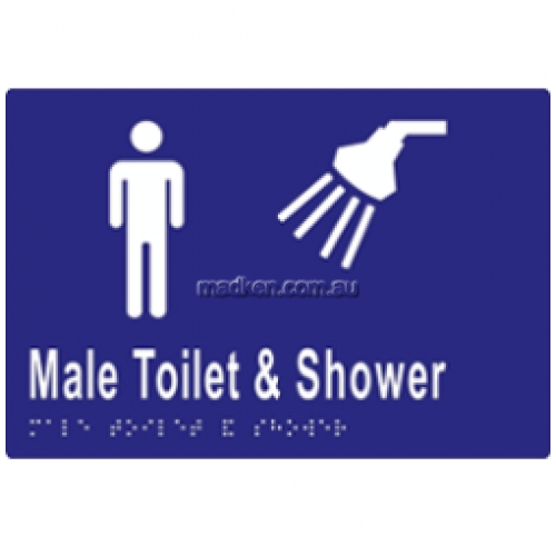 View ML16291TS Braille Sign Male Toilet and Shower details.