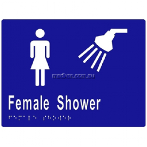 View ML16292 Braille Sign Female Shower details.