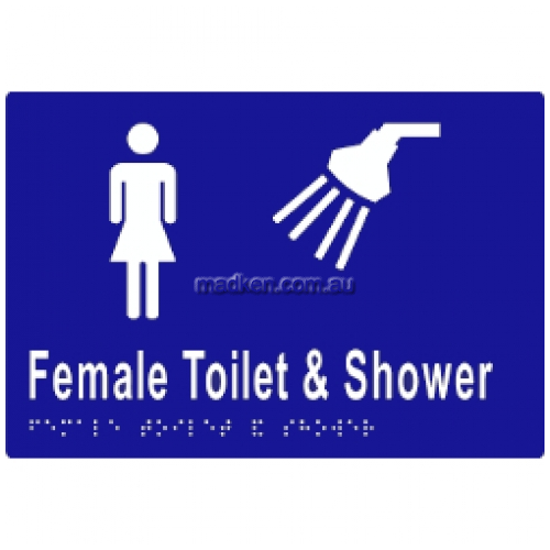 View ML16292 Braille Sign Female Toilet and Shower details.