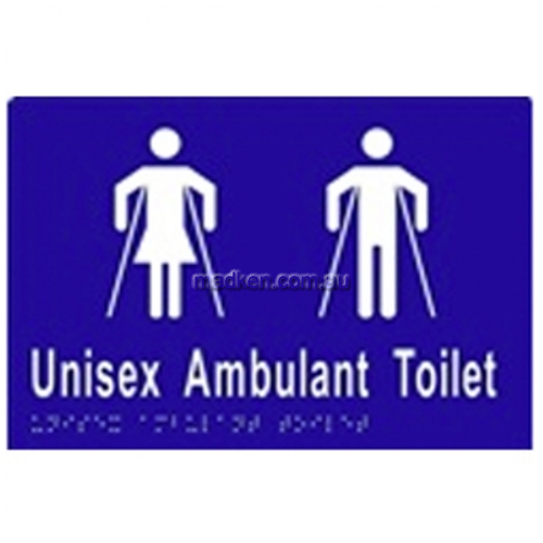 ML16304 Braille Sign Unisex Ambulant Toilet