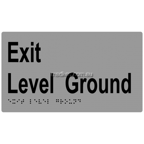 ML16997 Braille Sign, Exit Ground Floor