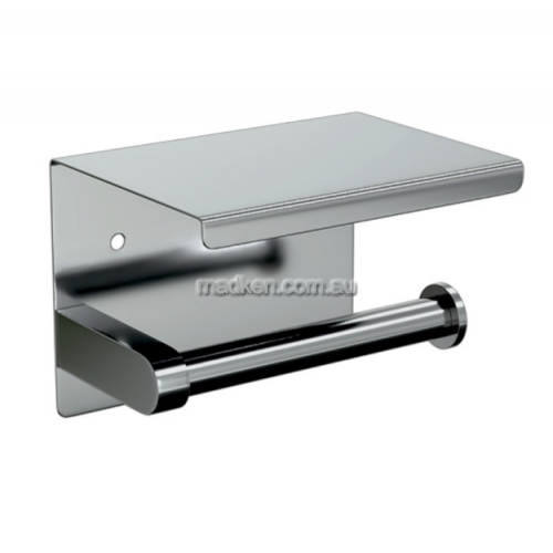 View ML268 Single Toilet Roll Holder with Shelf Top  details.