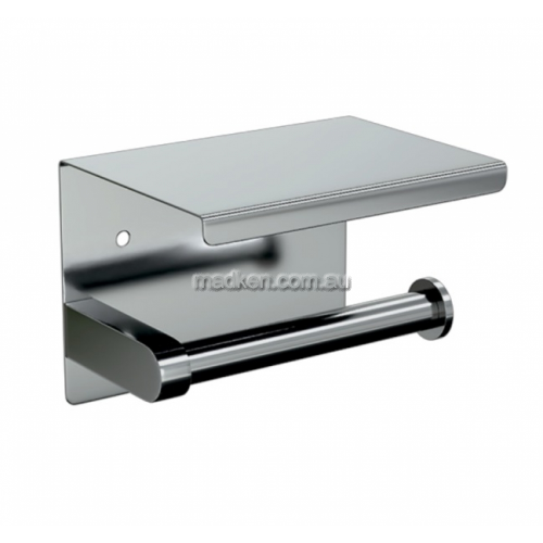 View ML268 Single Toilet Roll Holder with Shelf Top  details.