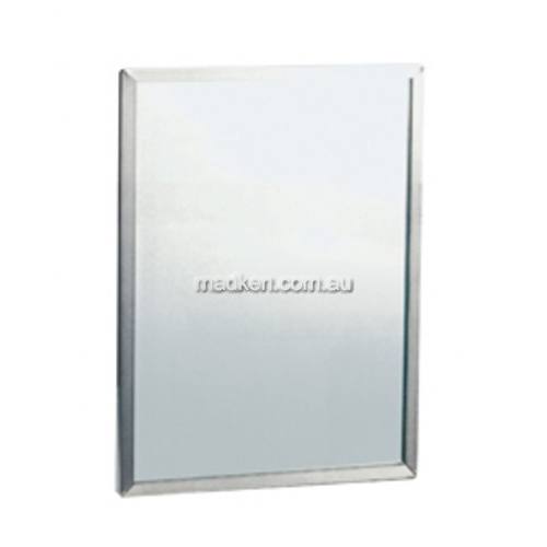 View ML771 Safety Glass Mirror with Stainless Steel Framing details.