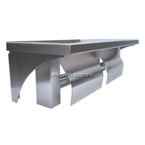 ML949 Double Toilet Roll Holder with Shelf