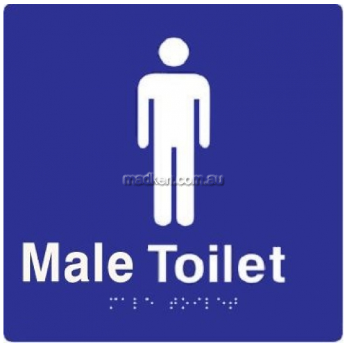 View ML96242 Braille Sign Male Toilet - LAST STOCK details.