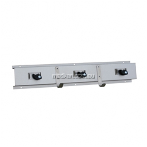 ML983 Mop and Broom Rack with Rag Hooks