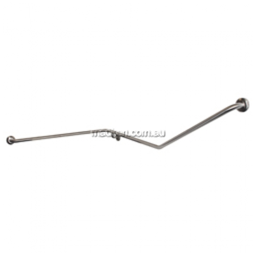 View Toilet Grab Rail Wrap Around 1100 x 900 x 700mm 30 Degree details.