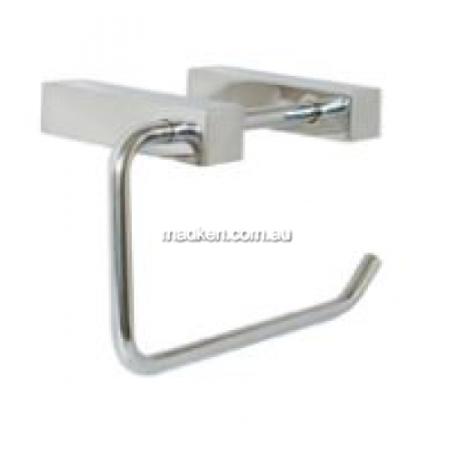 View ML6048 Single Toilet Roll Holder Square Mounting details.