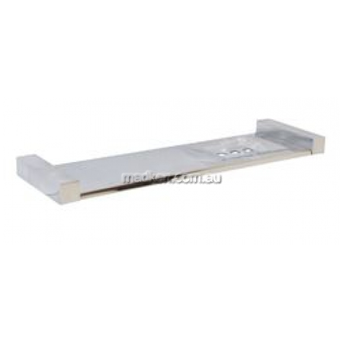 View ML6084 Bathroom Shelf with Soap Dish Square Mounting details.