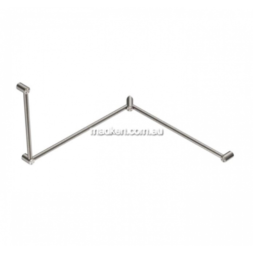 View NRCR3290C Toilet Grab Rail 90 Degree Continuous Wraparound details.