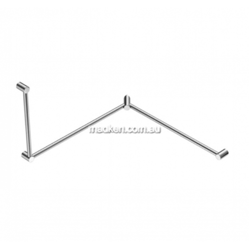 View NRCR3290C Toilet Grab Rail 90 Degree Continuous Wraparound details.