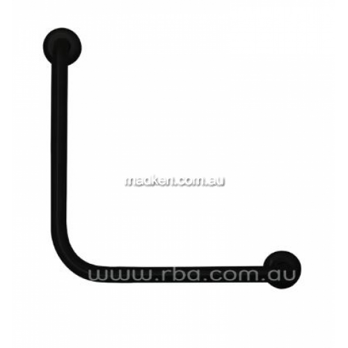 View Ambulant Grab Rail 90 Degree Matte Black  details.