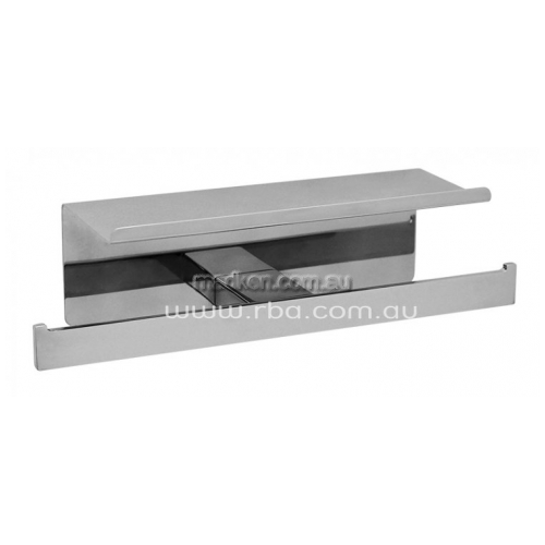 View RBA1643 Double Toilet Roll Holder with Phone Self details.