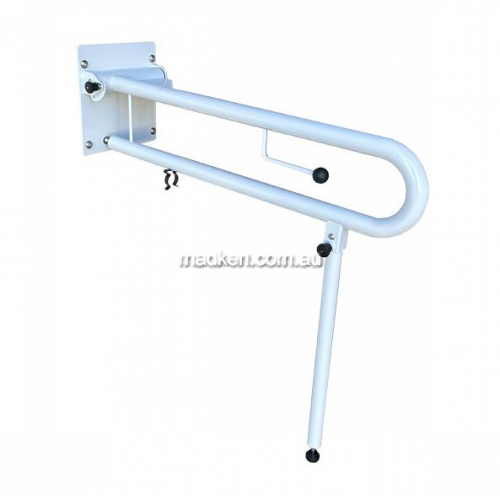 View Bariatric Drop Down Grab Rail with Toilet Roll Holder Left Hand details.