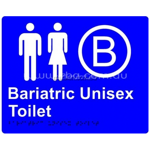View Braille Sign RB4330 Bariatric Unisex Toilet details.