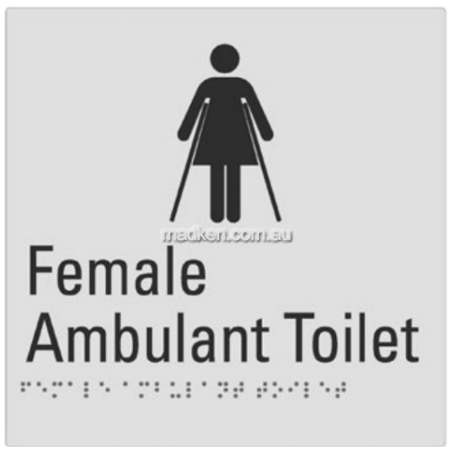 View Braille Sign RBA4330-823 Female Ambulant Toilet details.