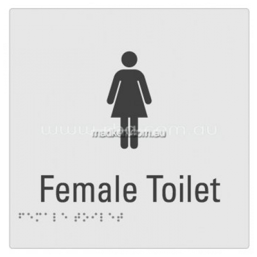 View Braille Sign RBA4330 Female Toilet details.
