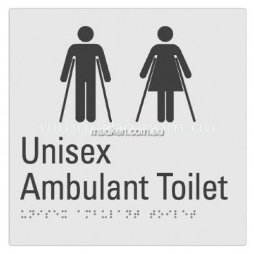 Braille Sign RBA4330 Unisex Ambulant Toilet
