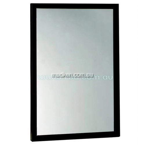 View Safety Glass Mirror with Black Frame details.