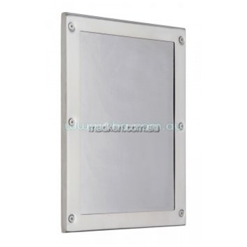 View RBA8110 Stainless Steel Mirror, Front Fix details.