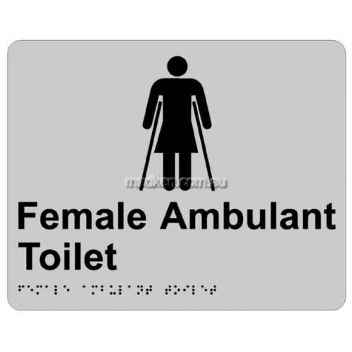 Braille Sign RBA4330 Female Ambulant Toilet