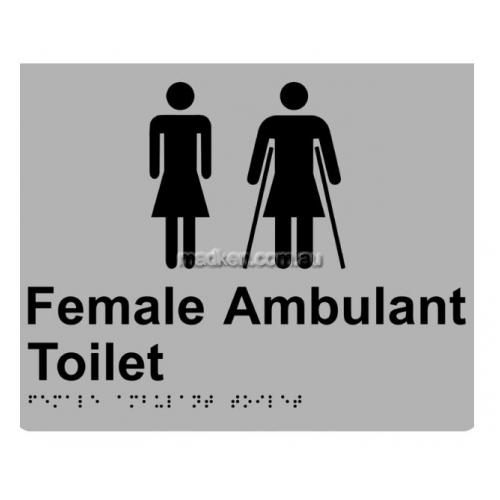 View Braille Sign RBA4330 Female Ambulant Toilet details.