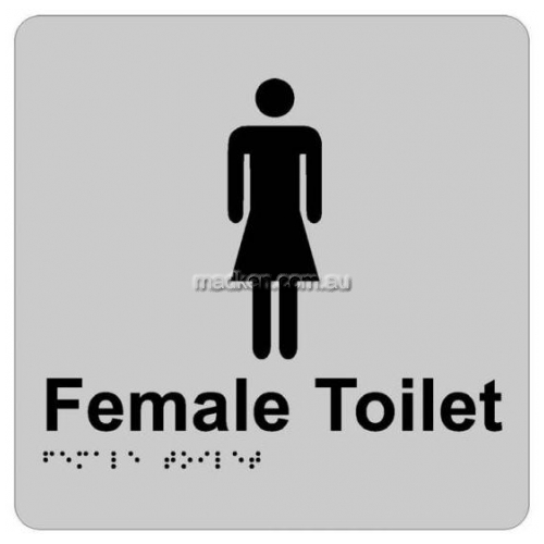 View Braille Sign RBA4330 Female Toilet details.