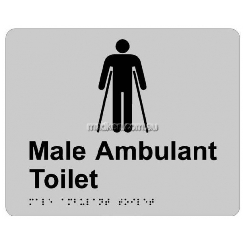 Braille Sign RBA4330 Male Ambulant Toilet