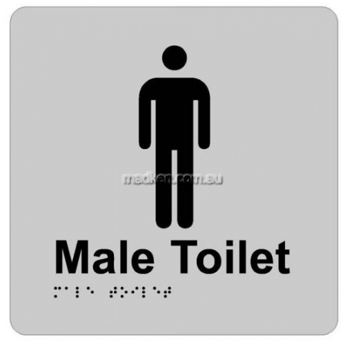 Braille Sign RBA4330 Male Toilet