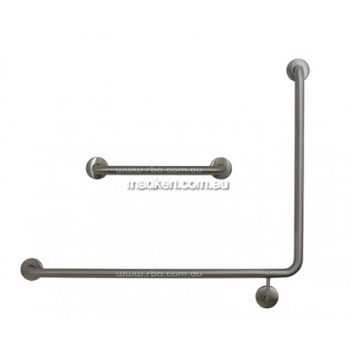 View Toilet Grab Rail Set 90 Degree and 450mm Straight details.