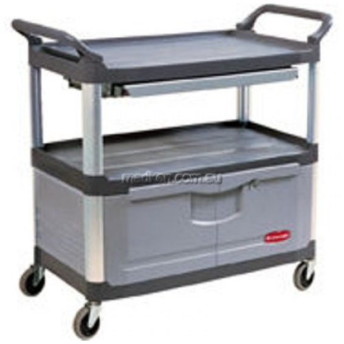 4094 Instrument Cart with Lock Doors and Slide Drawer